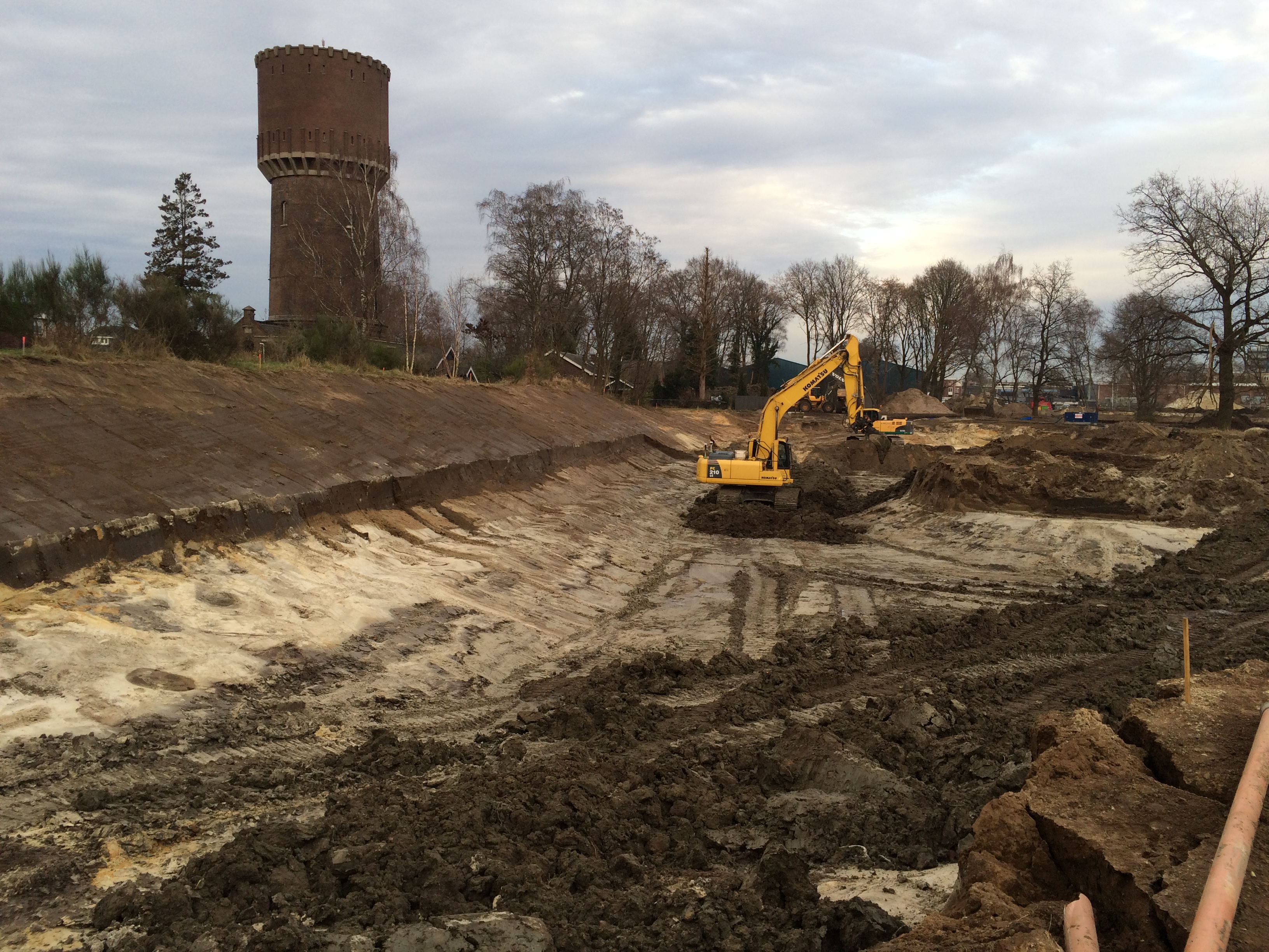 Hengelo, grondsanering Watertorenpark